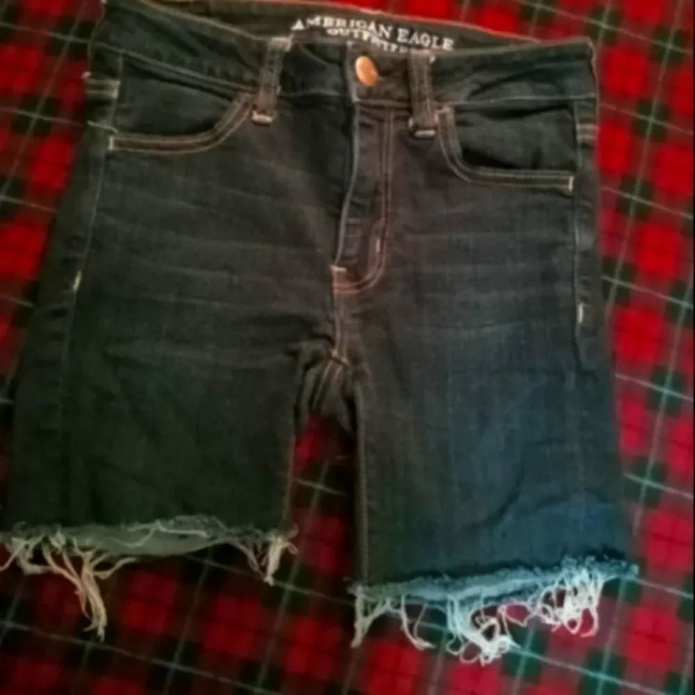 🤠American Eagle Jeggings Cut Off Shorts Size 2 Super Super Stretch